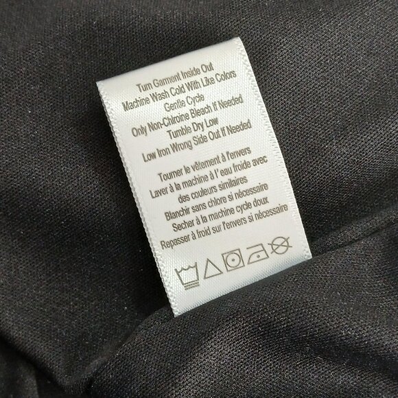 Coldwater Creek Black Velvet Boho Midi Dress with White Embroidery Front Size PM - Picture 8 of 8